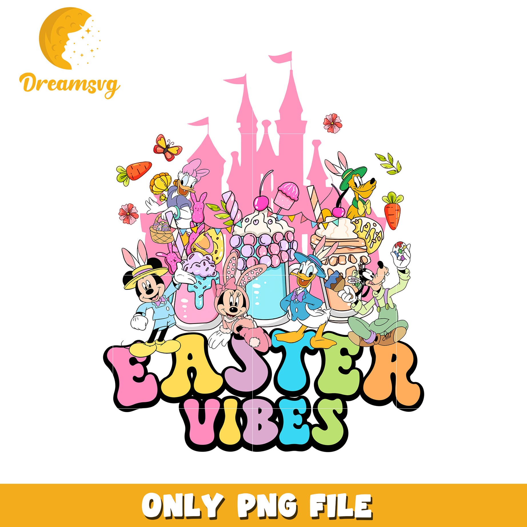 Easter Vibes Disney PNG Download