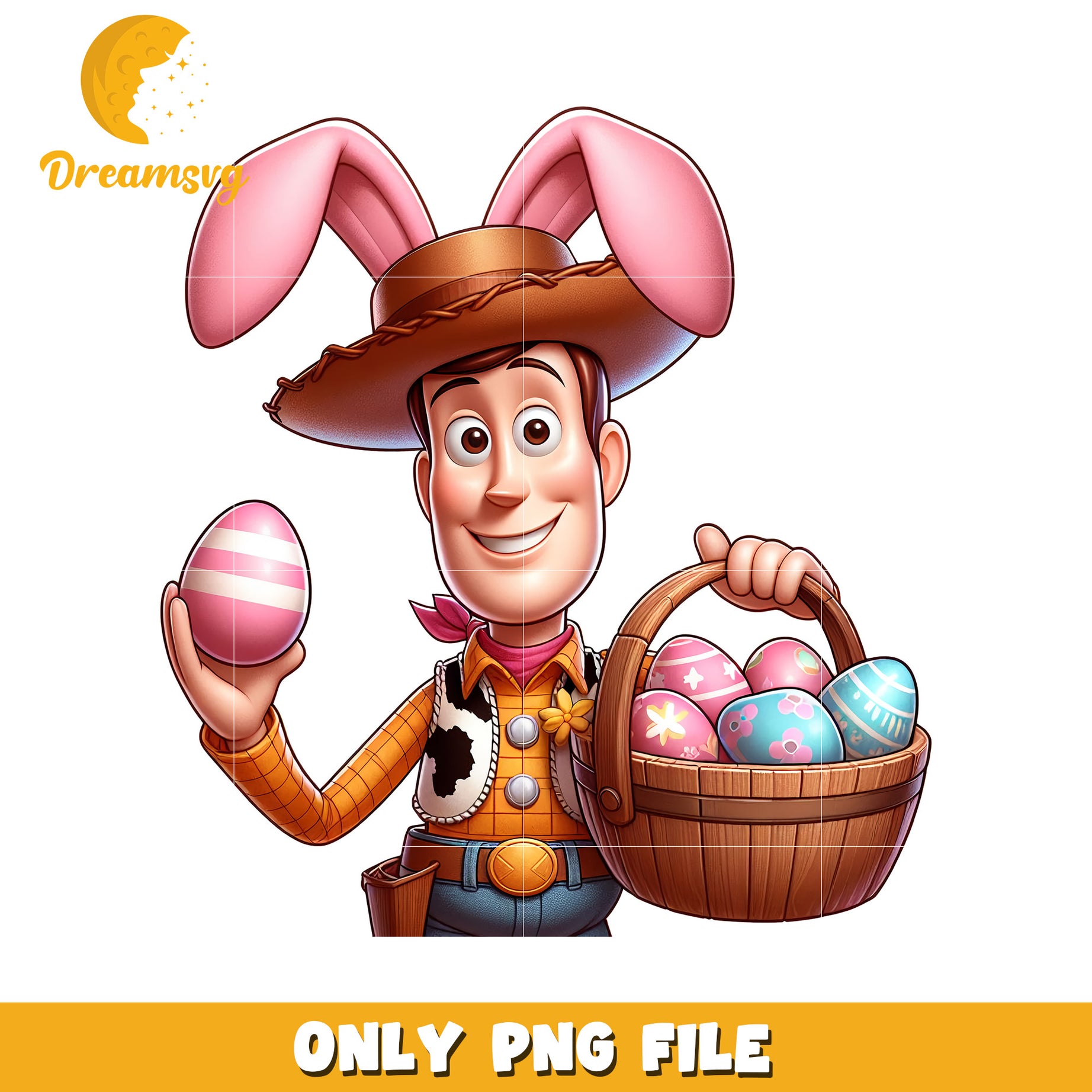 Easter Woody PNG Toy Story Bunny Ears