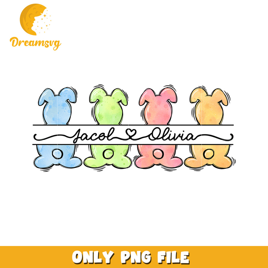 Easter bunny love olivia png, easter day bunny png, love png