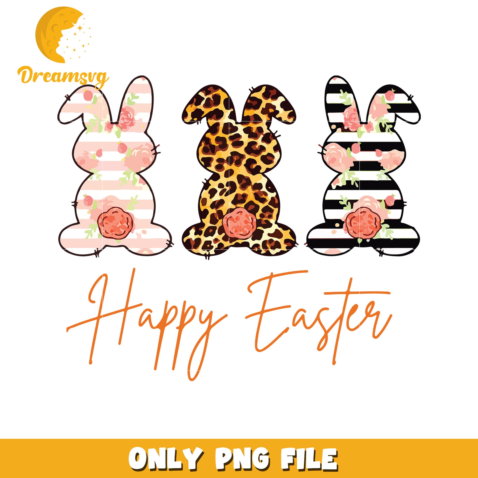Easter bunny pattern happy easter png, happy easter png, bunny png