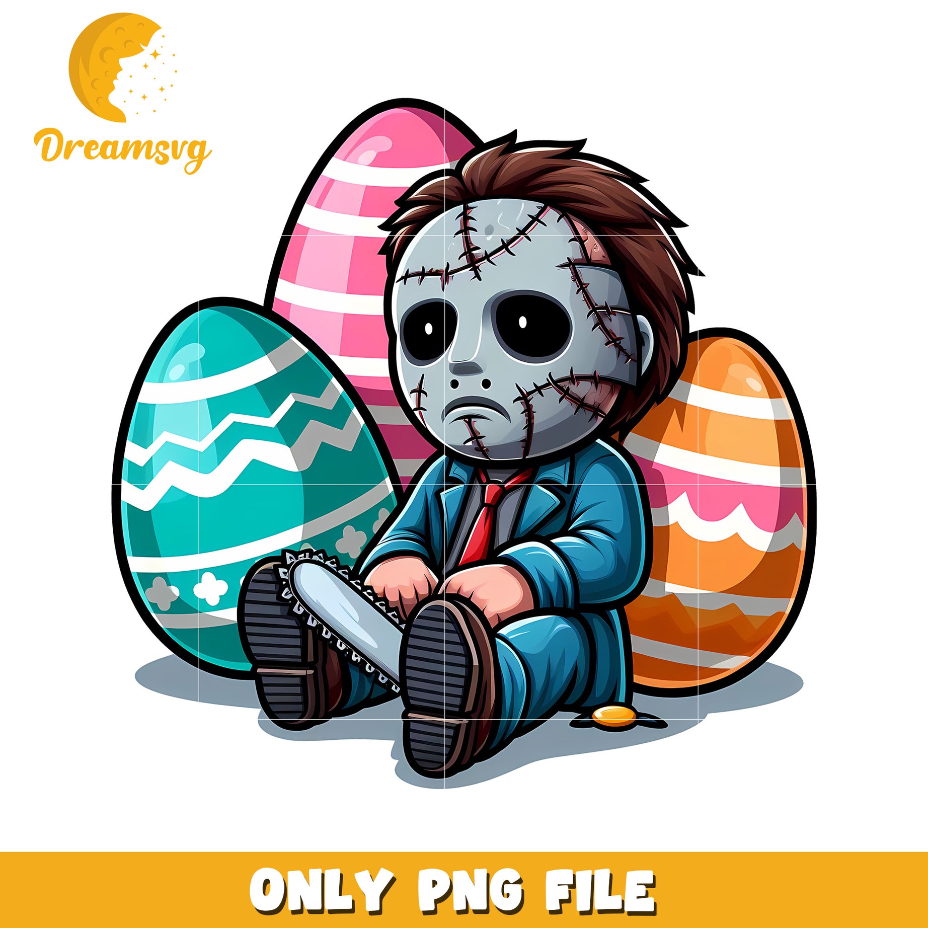 Easter eggs horror character png, easter day png, horror movie png