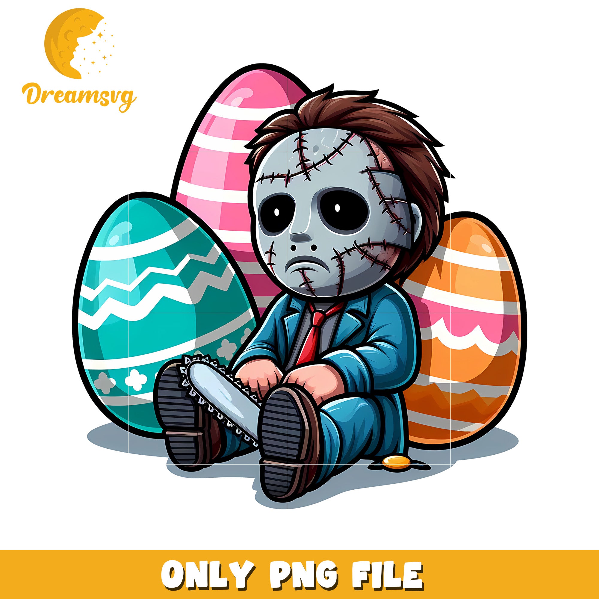 Easter eggs horror character png, easter day png, horror movie png