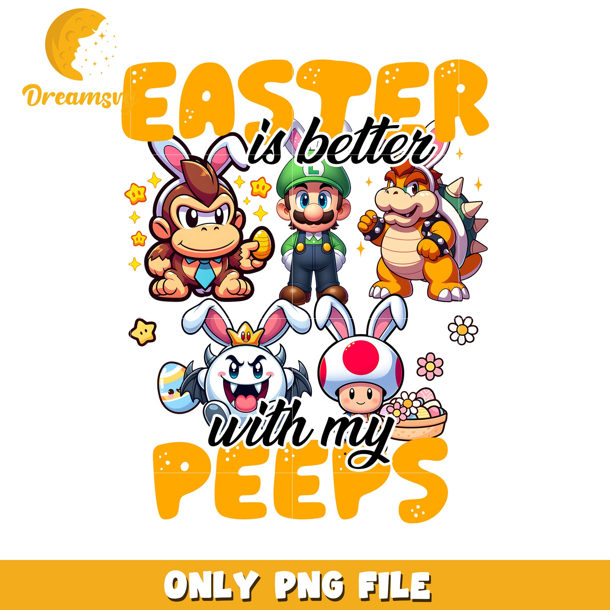 Easter is Better with My Mario Peeps PNG