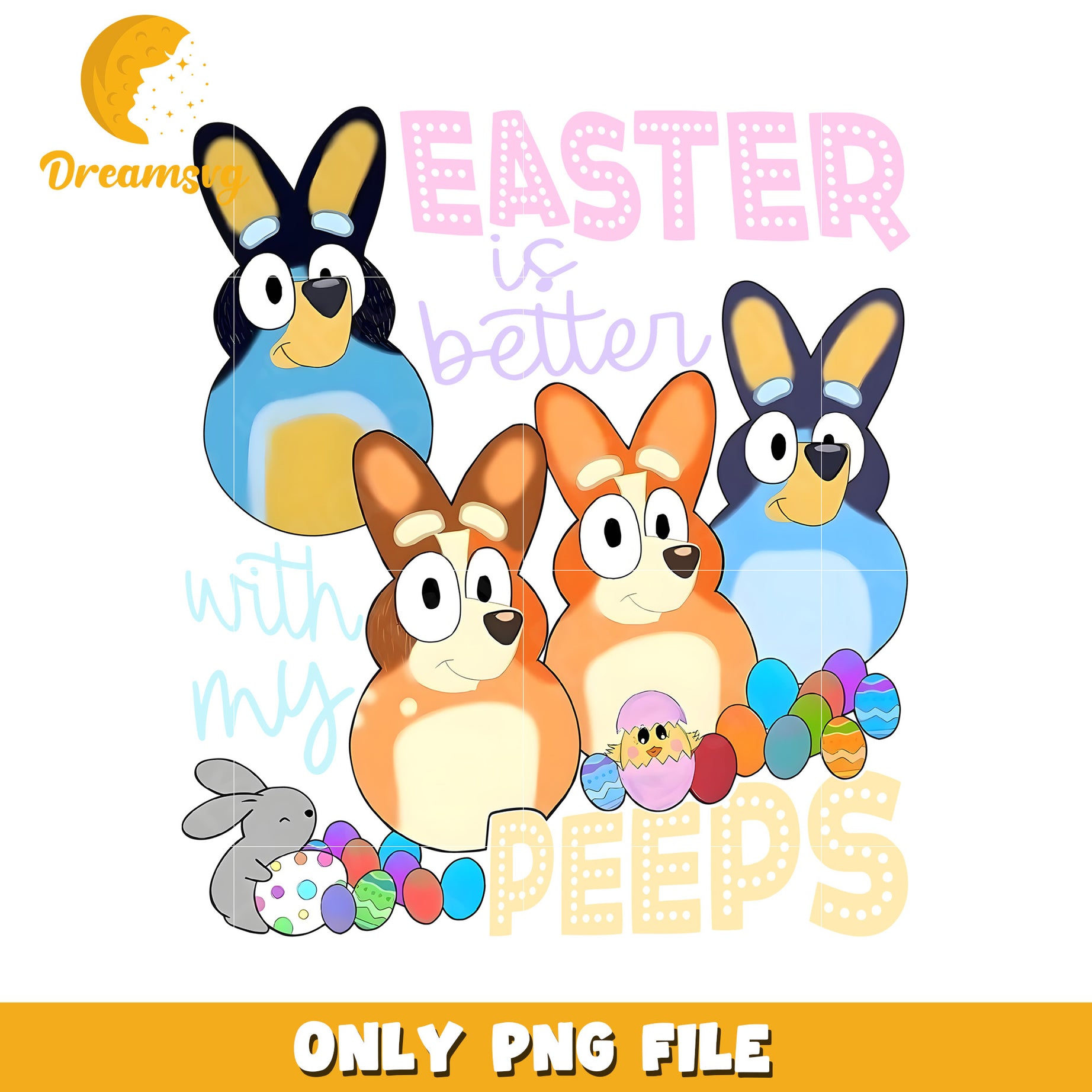 Easter is Better with My Peeps PNG