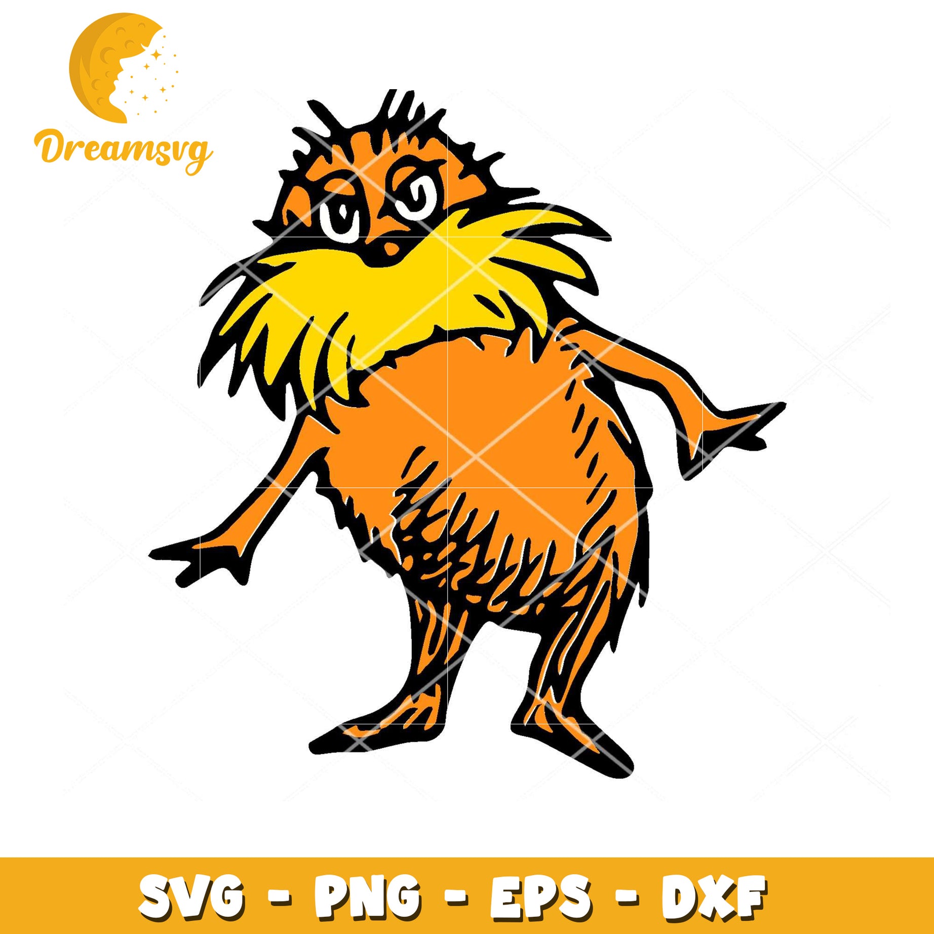 Eco-Friendly Lorax Character SVG Instant Download for Crafts