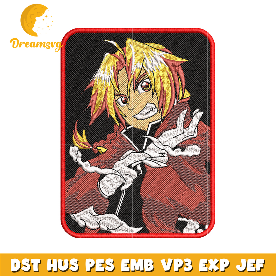 Edward Elric embroidery design
