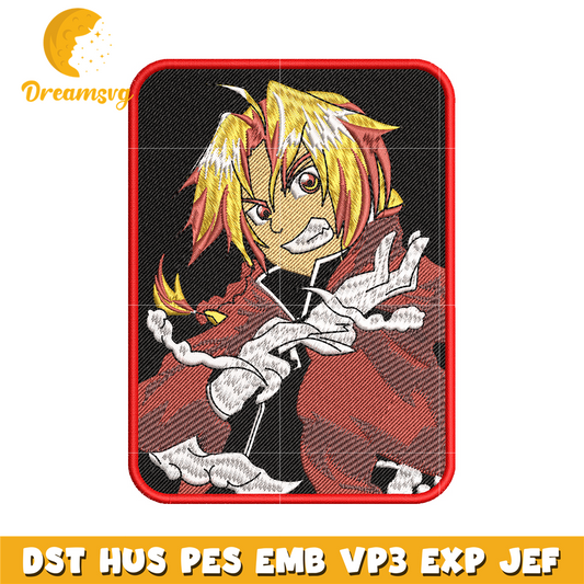 Edward Elric embroidery design