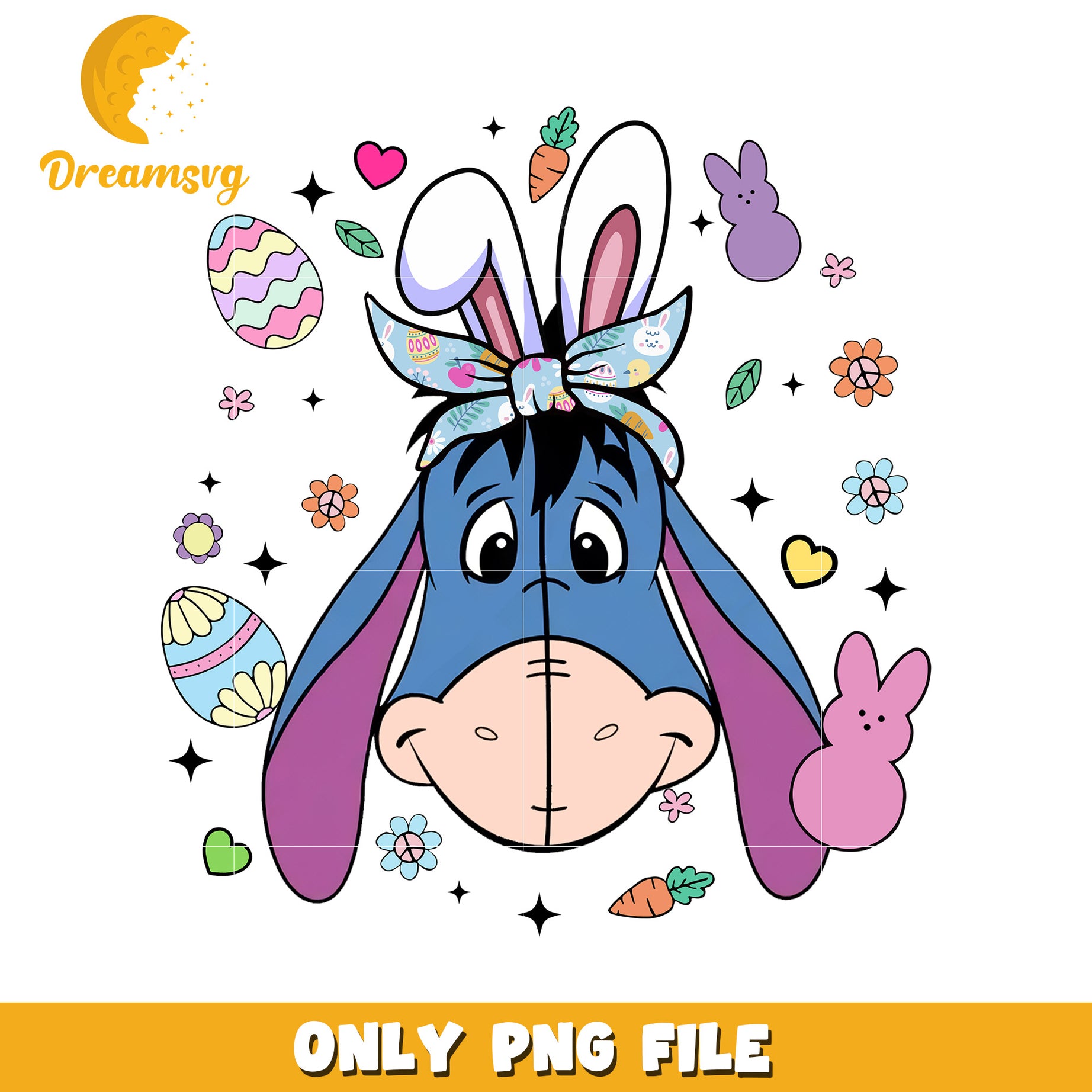 Eeyore Easter Bunny PNG Image