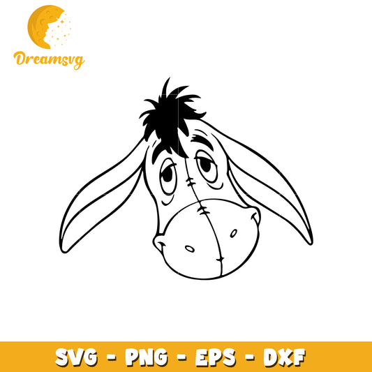 Eeyore SVG Cut File PNG EPS DXF