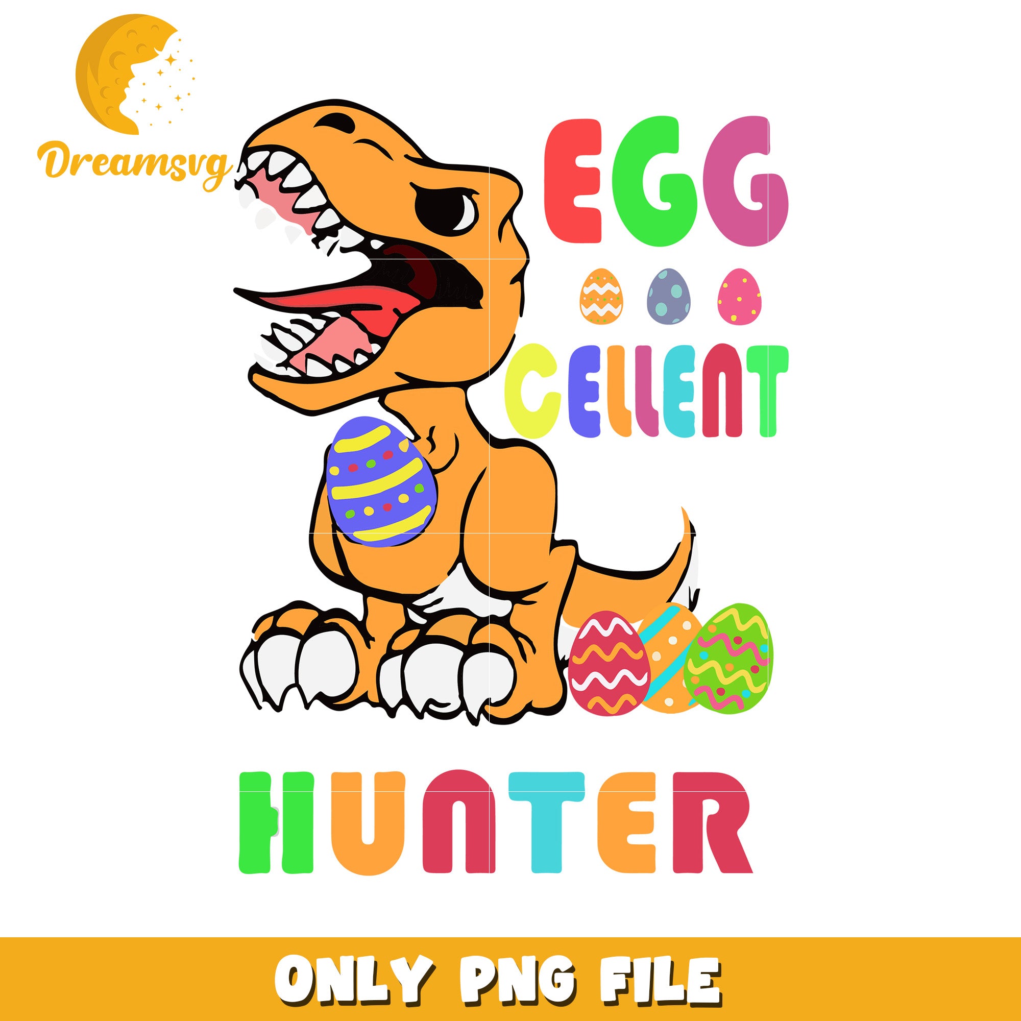 Eggs cellent hunter dinosaur png, easter day png, dinosaur png