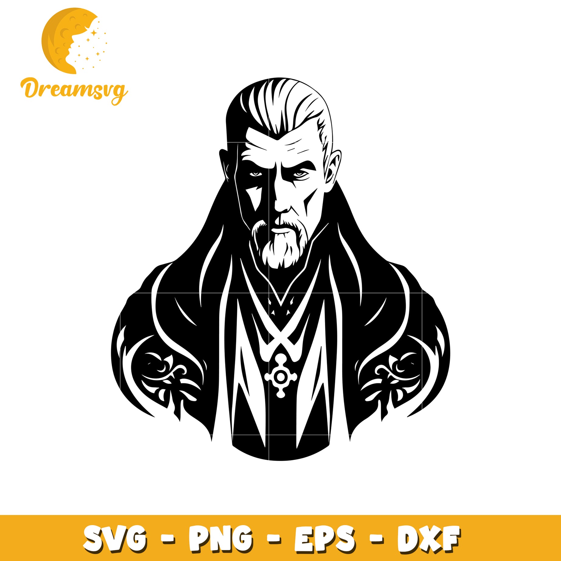 Elderly Man SVG PNG EPS DXF