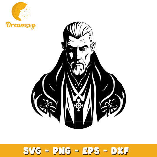Elderly Man SVG PNG EPS DXF