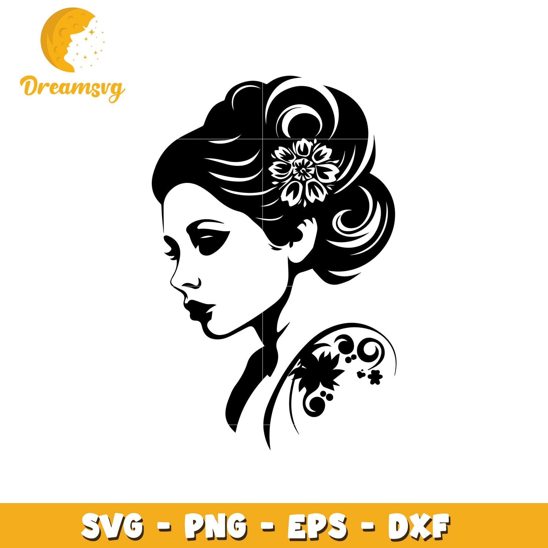 Elegant Woman SVG Cut File