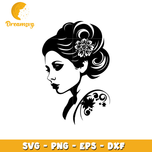 Elegant Woman SVG Cut File