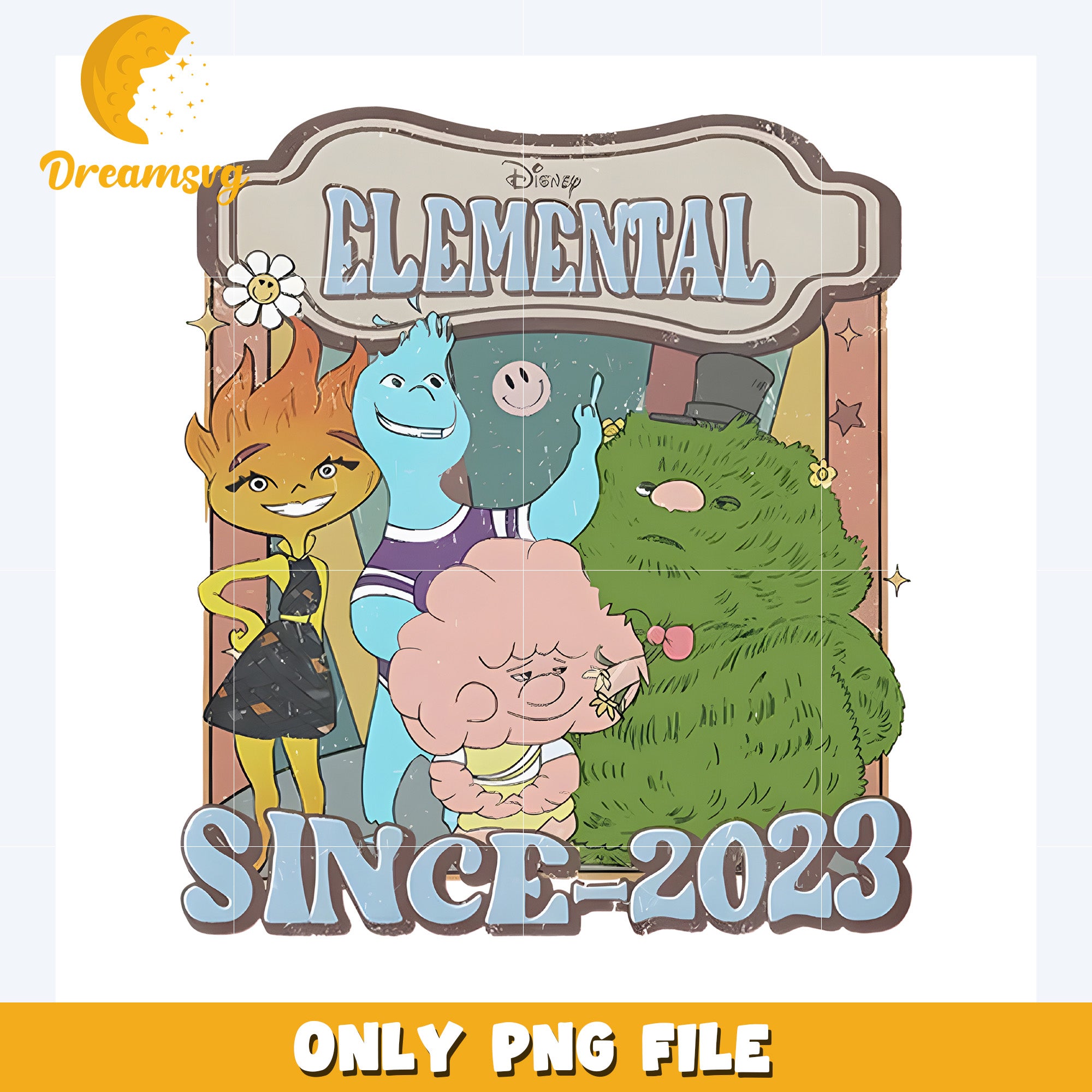 Elemental since 2023 png, funny catoons png, cartoon wallpaper png