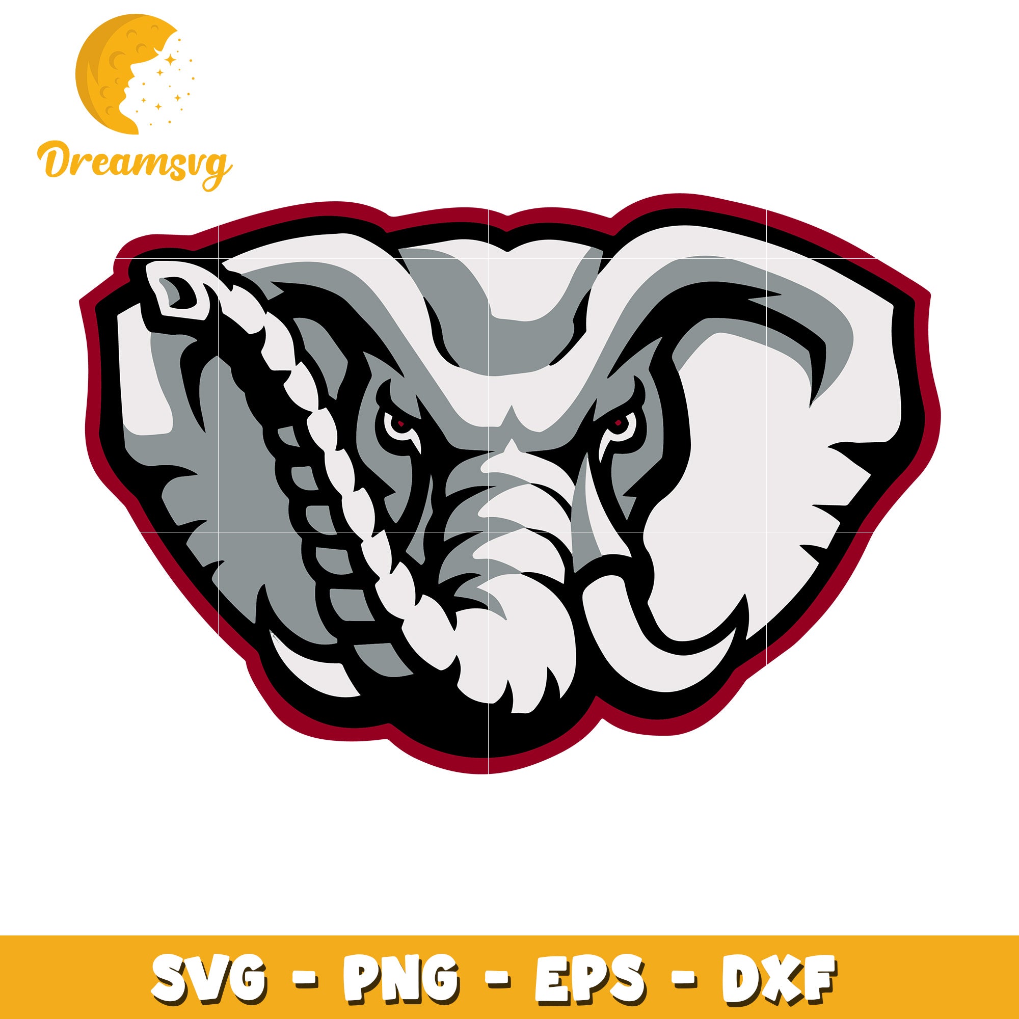 Elephant Mascot SVG PNG EPS DXF
