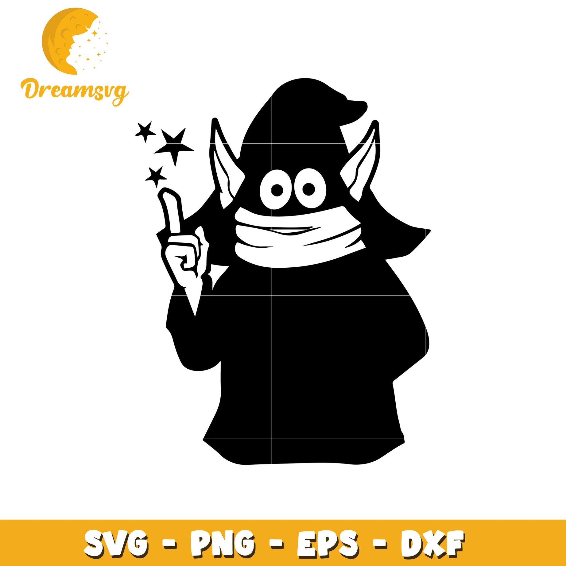 Elf Wizard SVG PNG EPS DXF Cut File