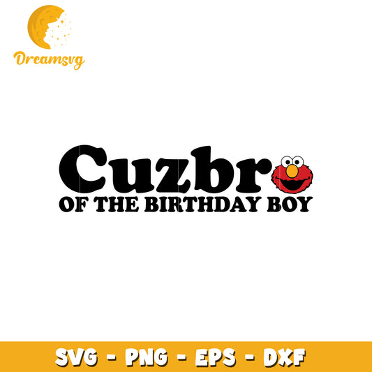 Elmo Birthday SVG Cut File