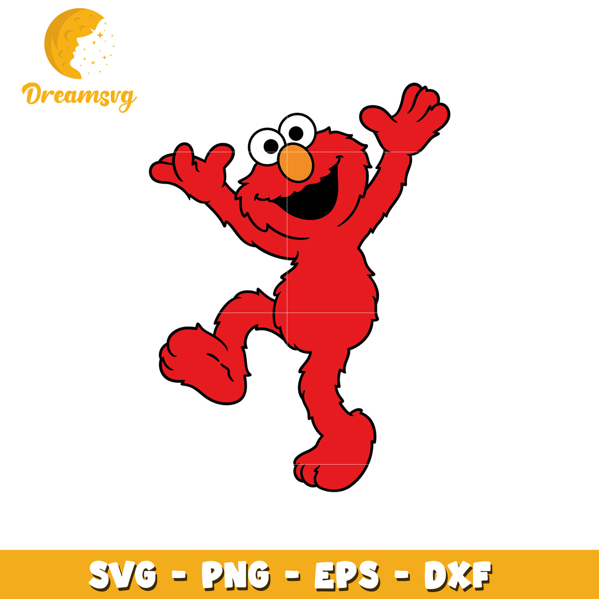Elmo Large Format File Elmo Character SVG File for Crafts and Digital Projects Download ...