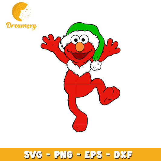 Elmo Christmas SVG File for Holiday Crafts