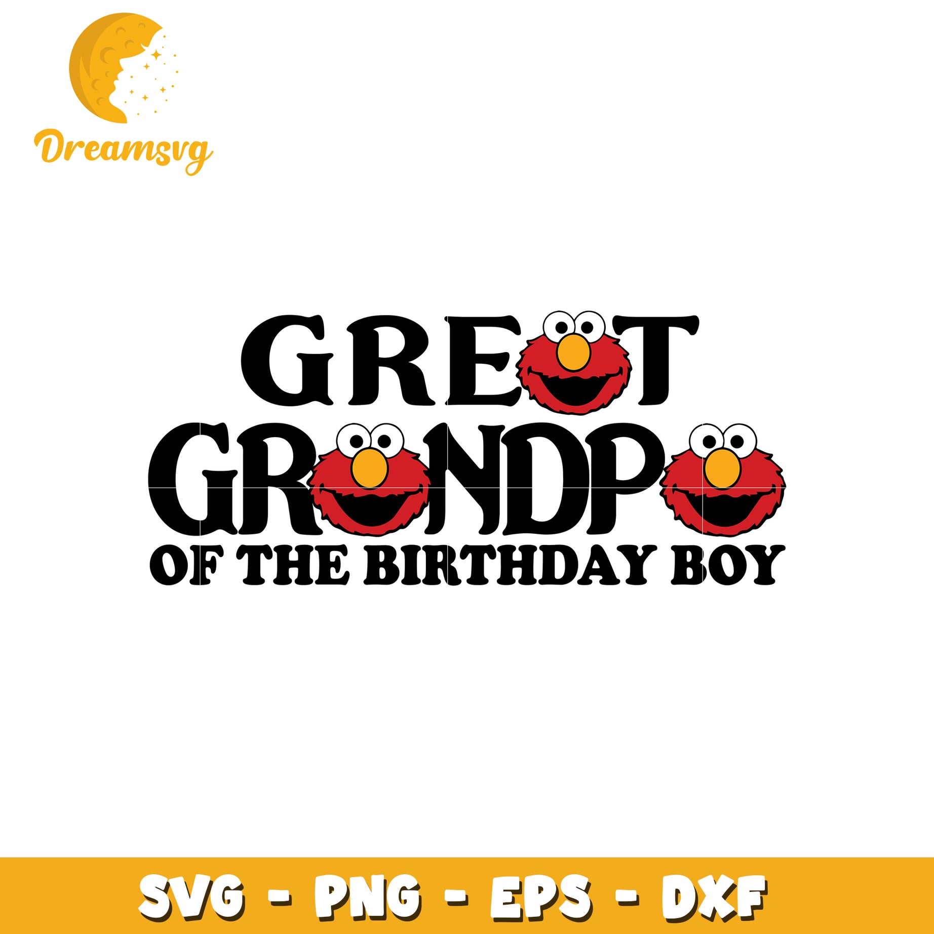 Elmo Great Grandpa SVG Birthday