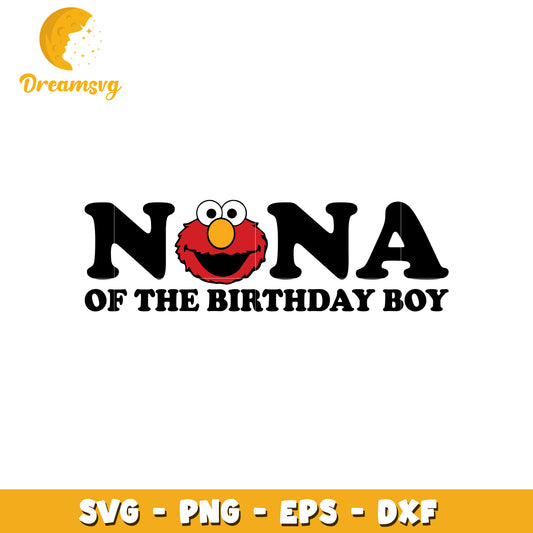 Elmo Nona Birthday Boy SVG Cut File
