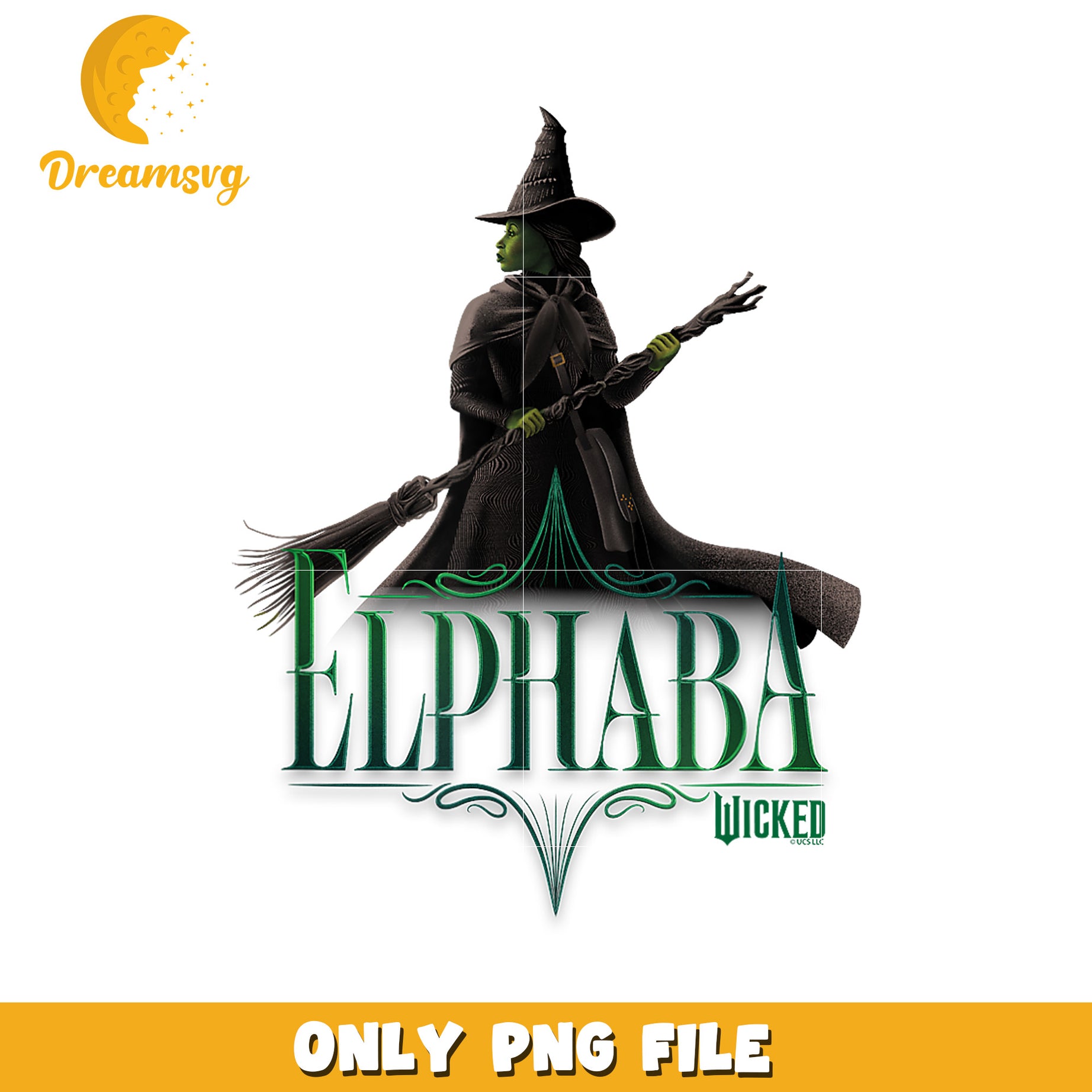 Elphaba Defying Pose png, wicked​ 2024 png, wicked emerald city png