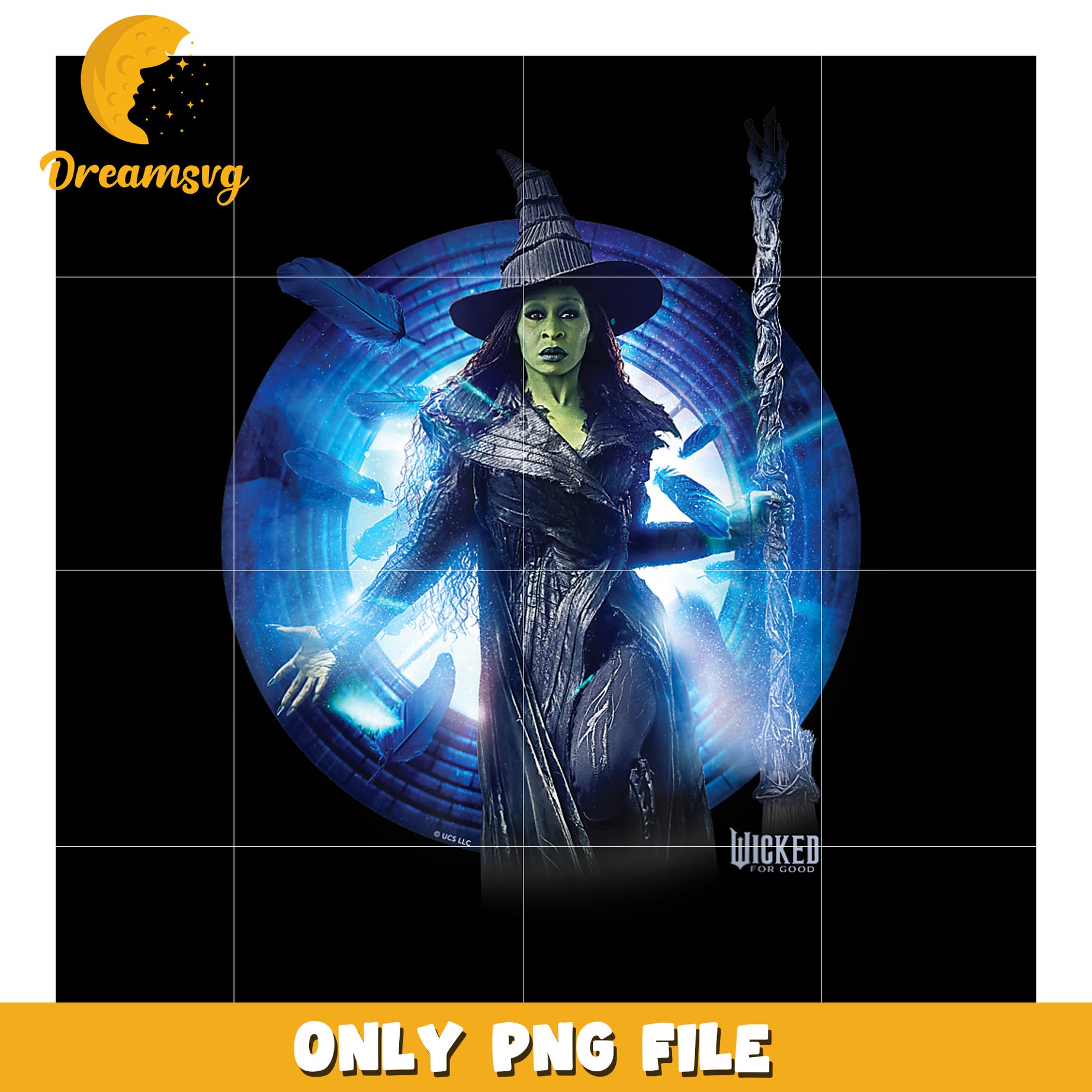 Elphaba Power Pose png, wicked​ elphaba png, wicked​ glinda png
