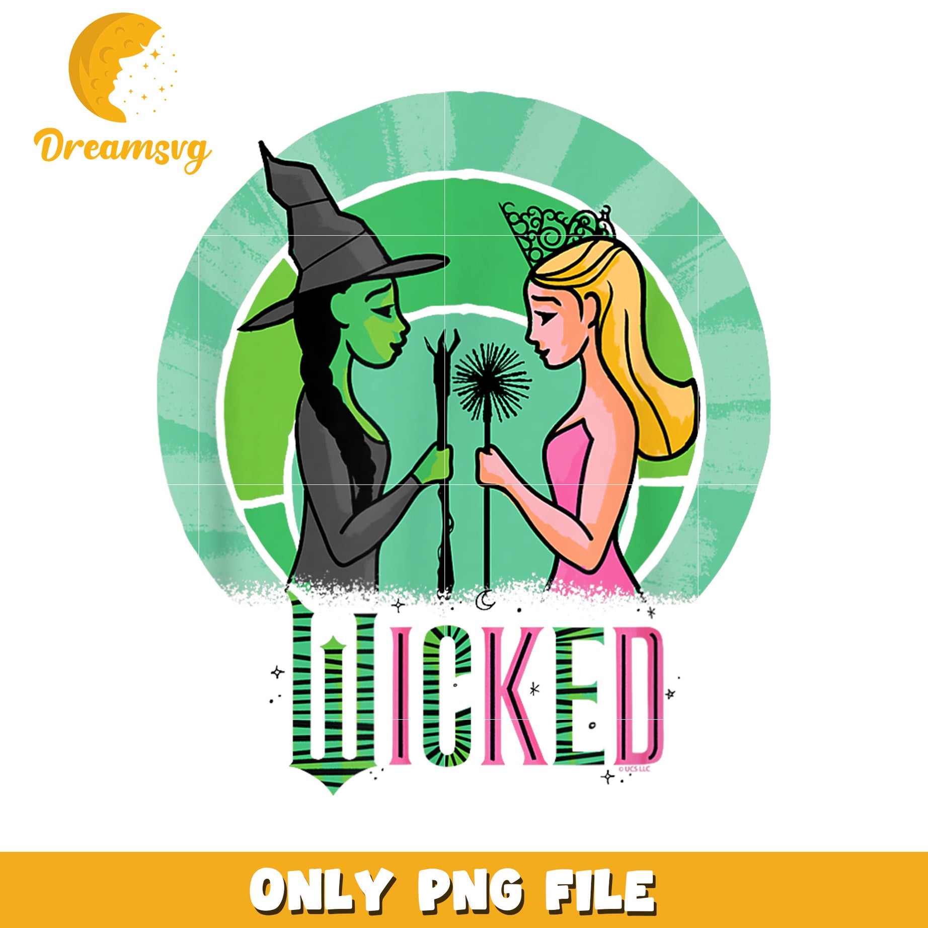 Elphaba & Glinda sketch png, wicked png, logo design png