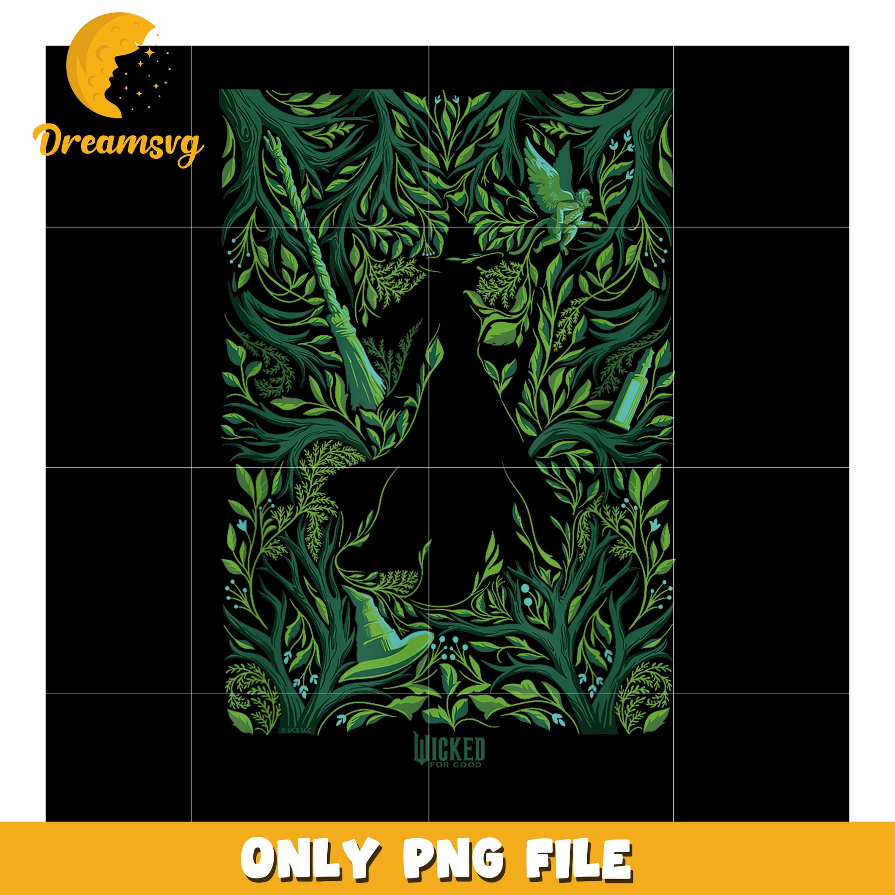 Elphaba in Bloom png, wicked​ elphaba png, wicked​ glinda png