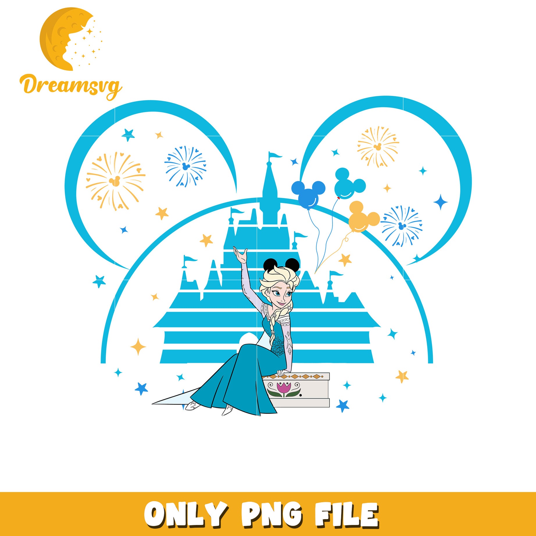 Elsa Disney Castle PNG Download