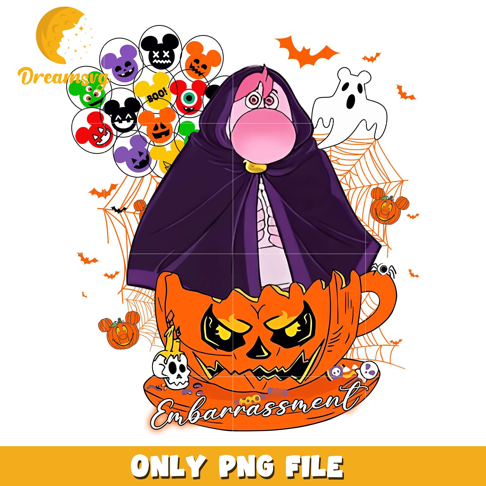 Embarassment Inside Out Halloween png, halloween design png, halloween time png