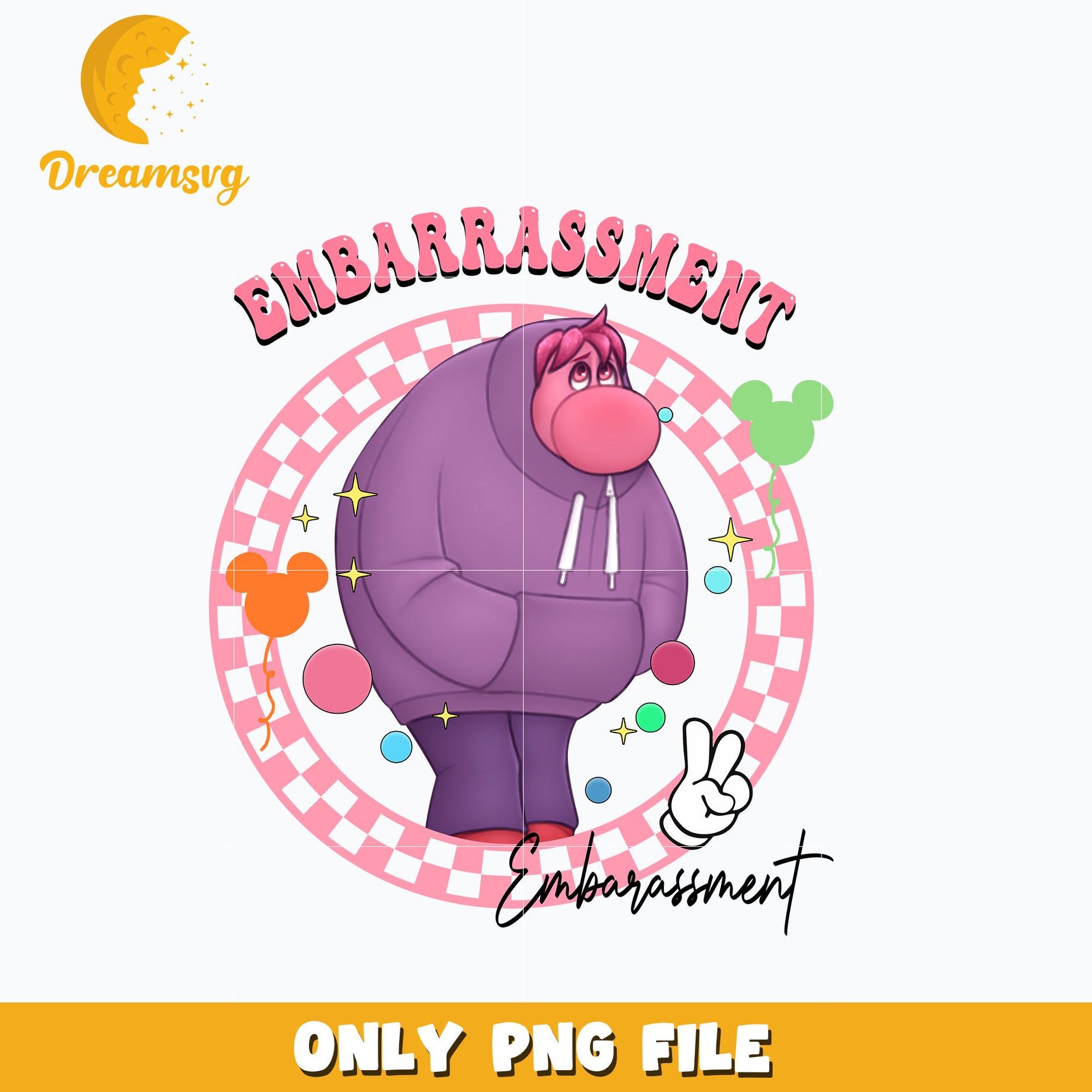 Embarrassment design png, inside out 2 png