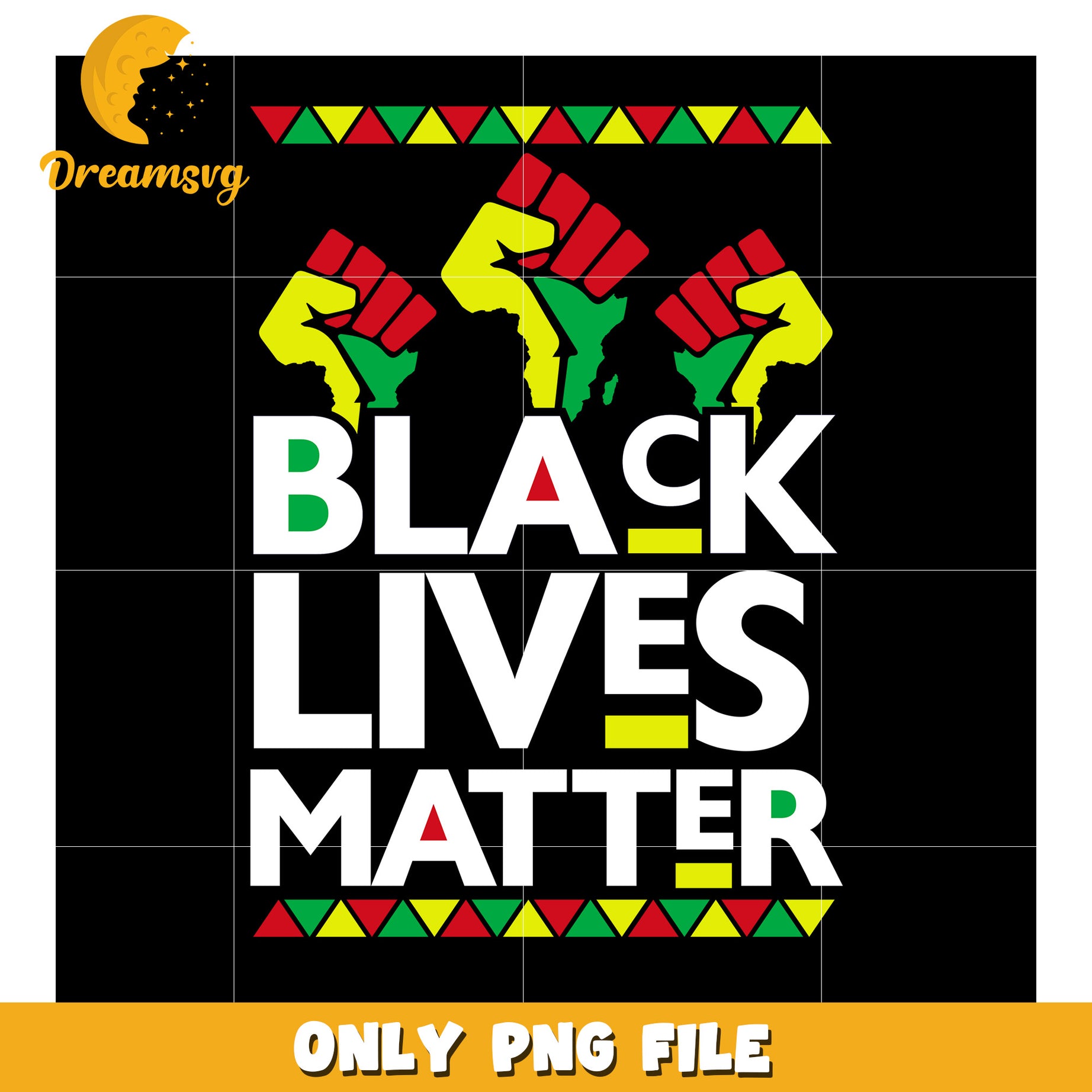 Empowering Black Lives Matter PNG Graphic Design File