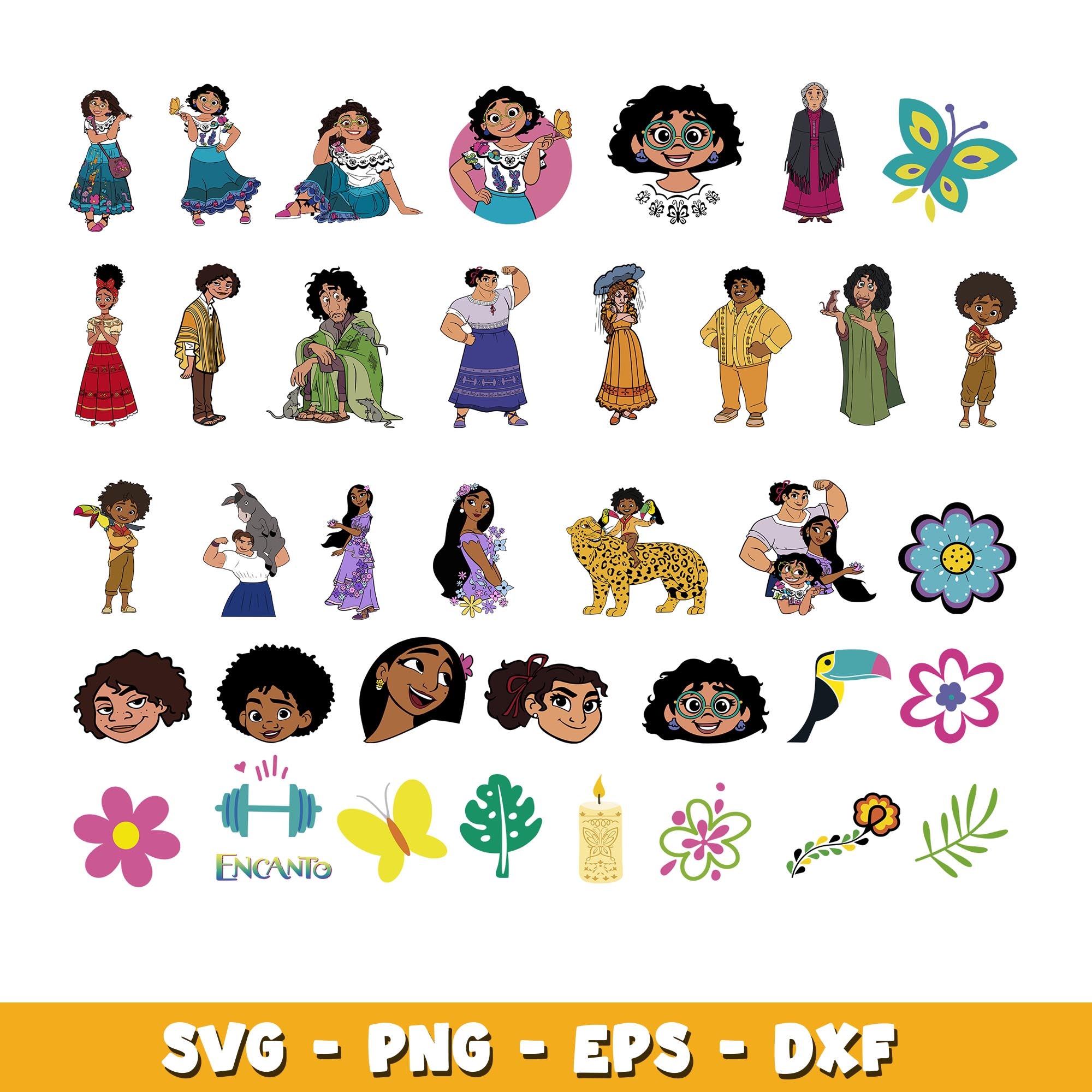 Encanto Characters svg, Encanto bundle svg, cartoon svg  