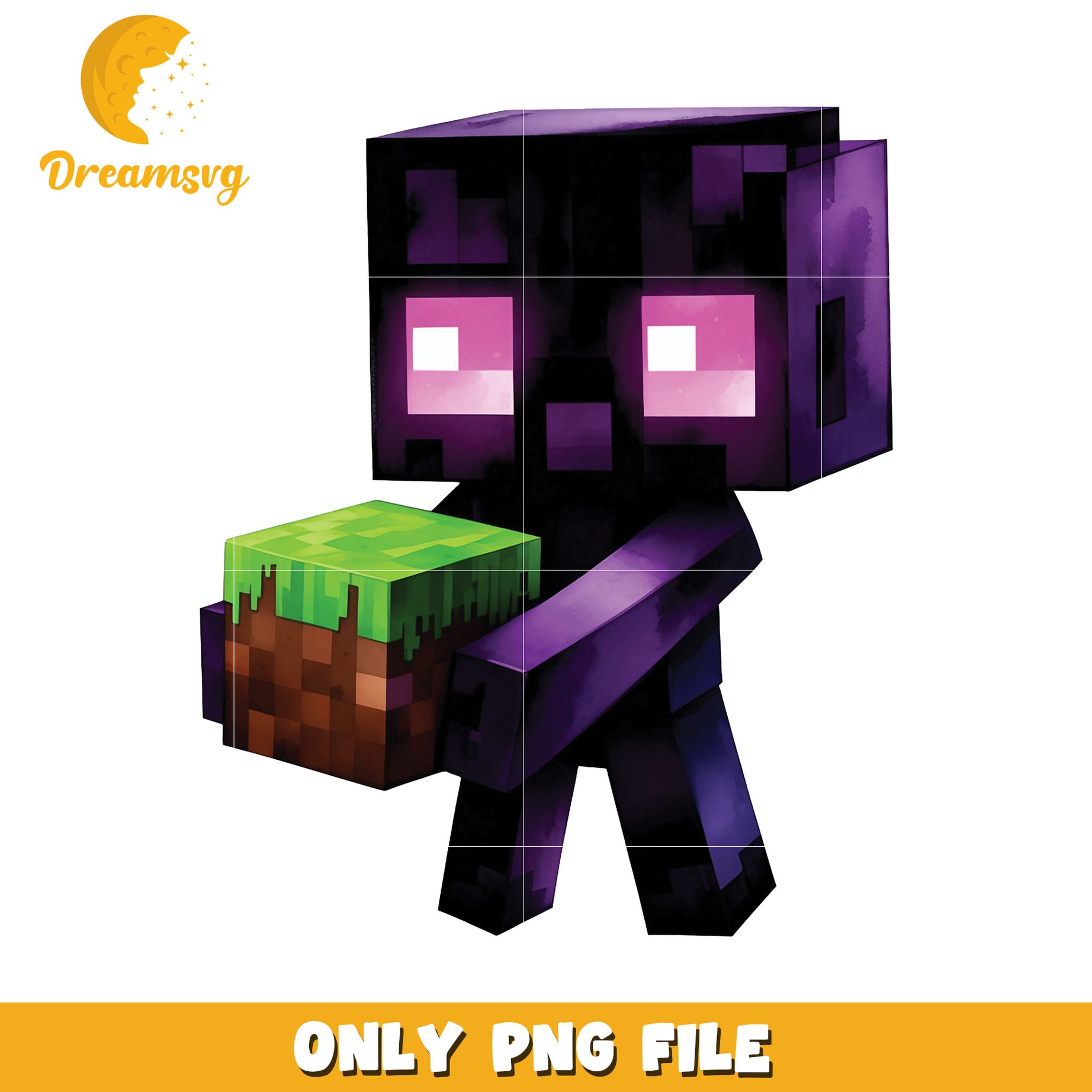 Enderman Character PNG File, Minecraft Art for Fans and Crafters