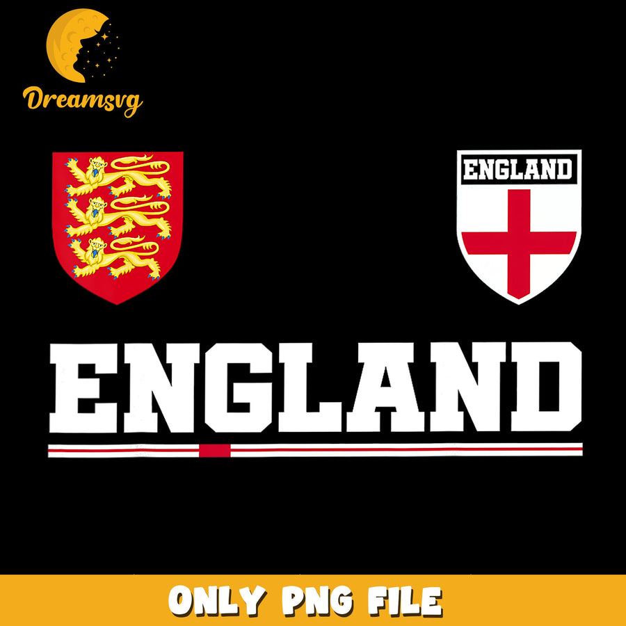 England Three Lions Crest Shield Badge PNG, British Flag, Soccer PNG