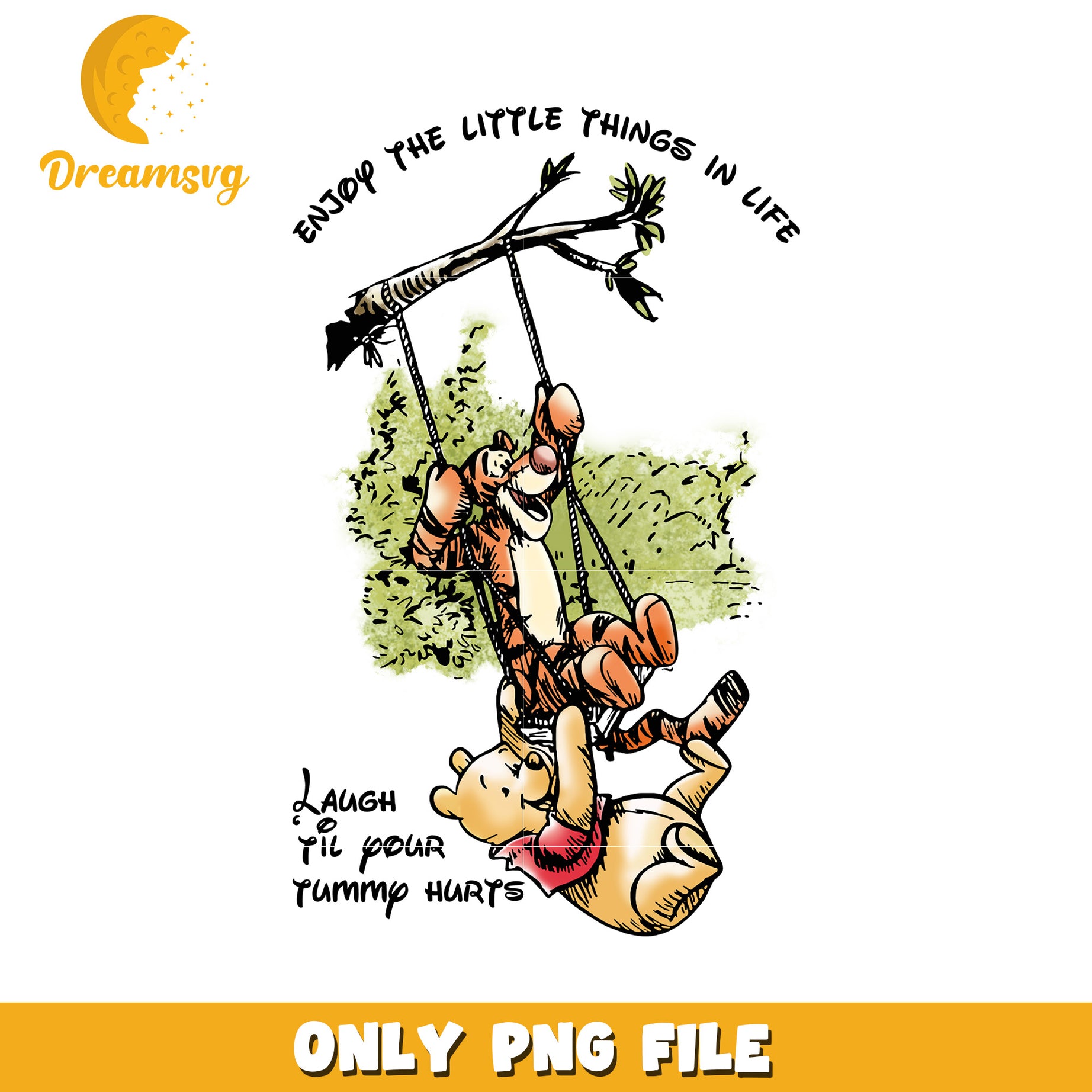 Enjoy the Little Things in Life PNG Art Print Design