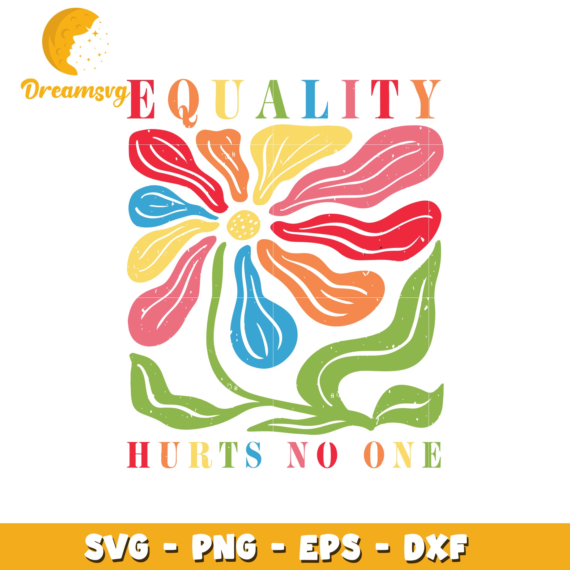 Equality Flower SVG PNG EPS DXF