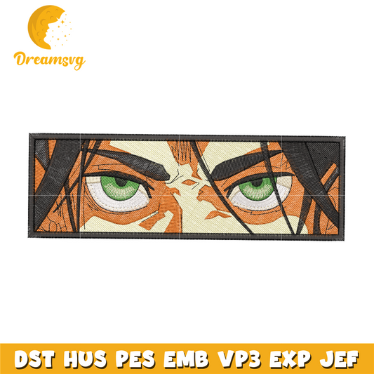 Eren Jaeger Eyes embroidery design