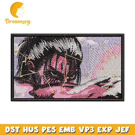 Eren rectangle embroidery design