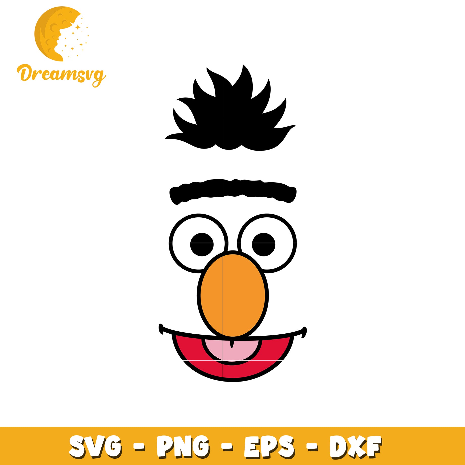 Ernie Sesame Street SVG PNG EPS DXF