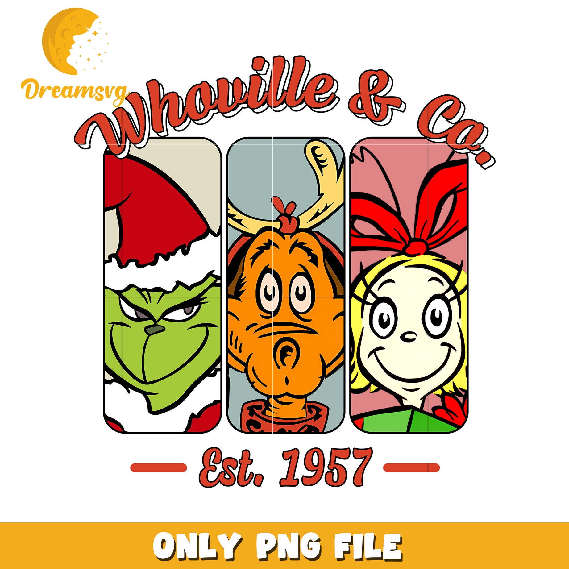 Est 1957 whoville and co png, christmas movies png, grinches​ png