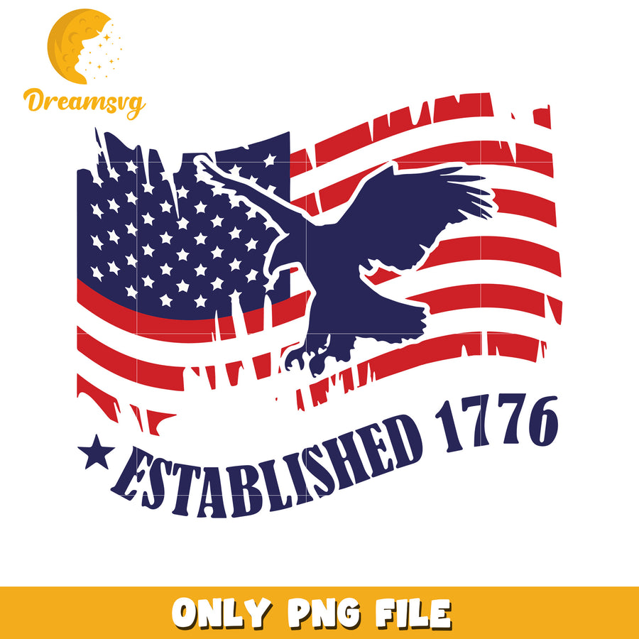 Established 1776 png, usa founding date png, american history png
