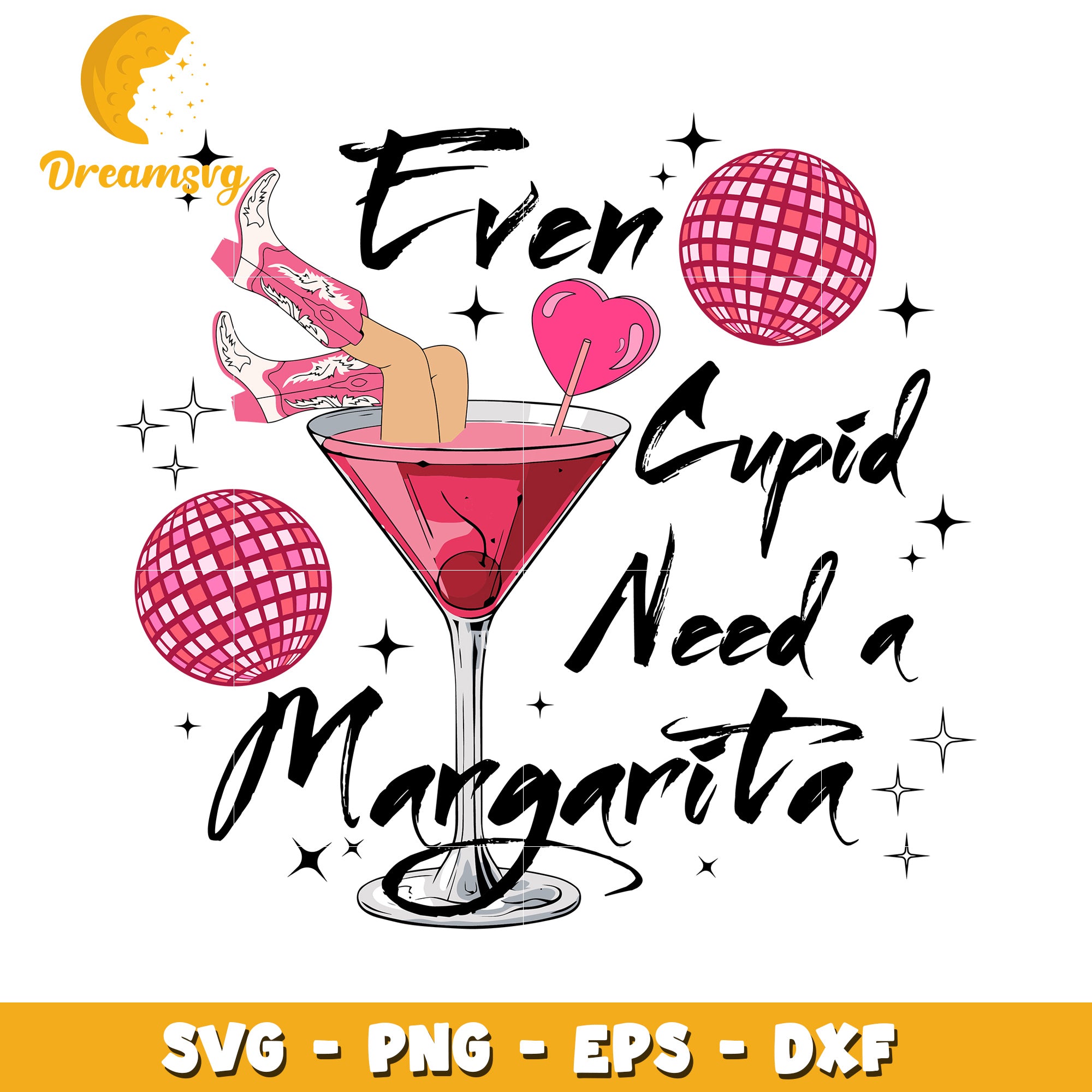 Even Cupid Needs a Margarita SVG