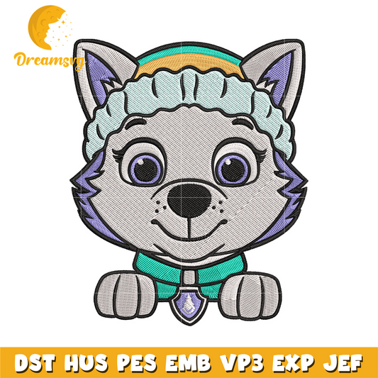 Everest Dog Embroidery Design
