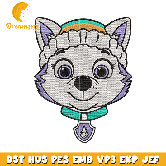 Everest Dog Embroidery Design, Paw Patrol Embroidery