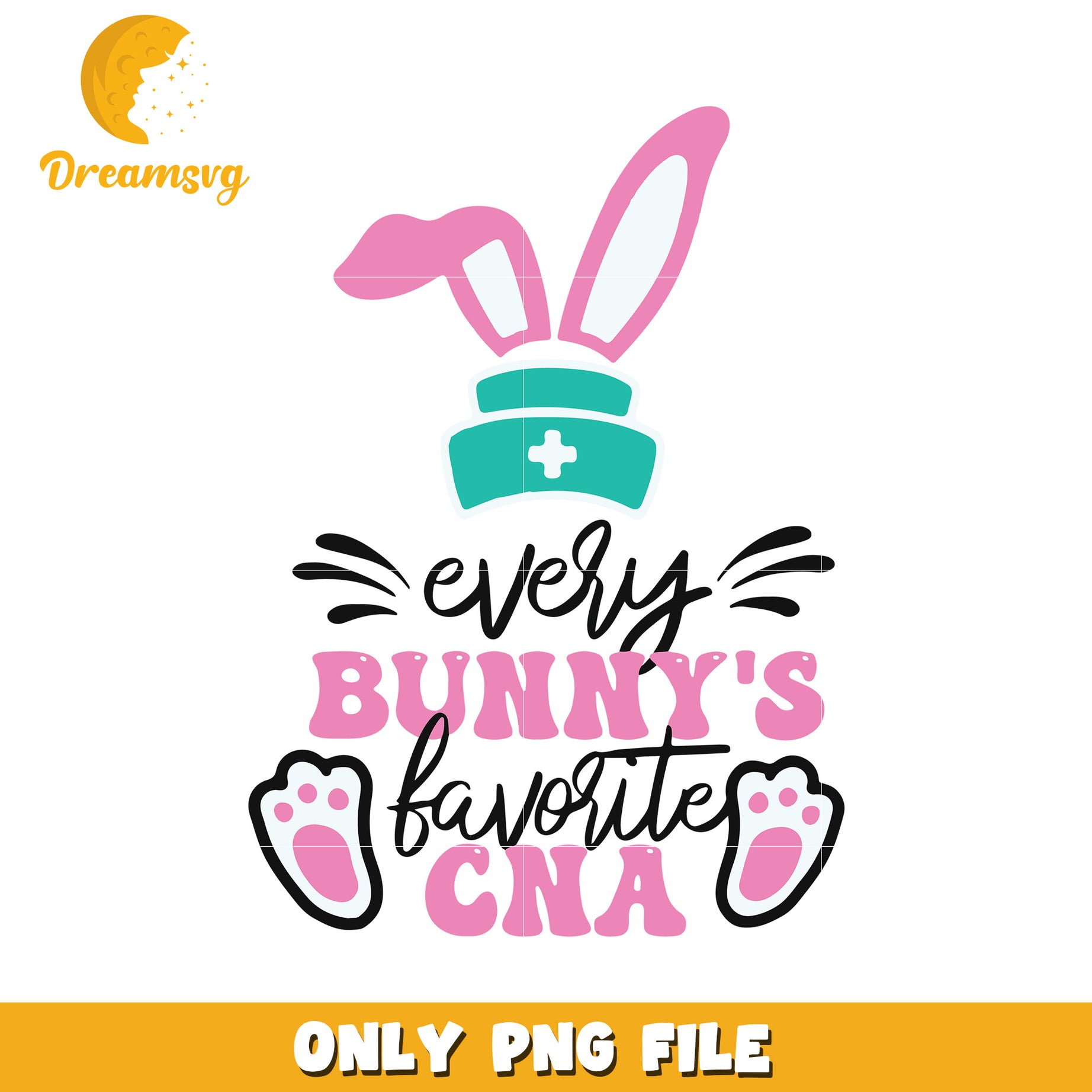 Every bunny's favorite cna png, easter day png, bunny png