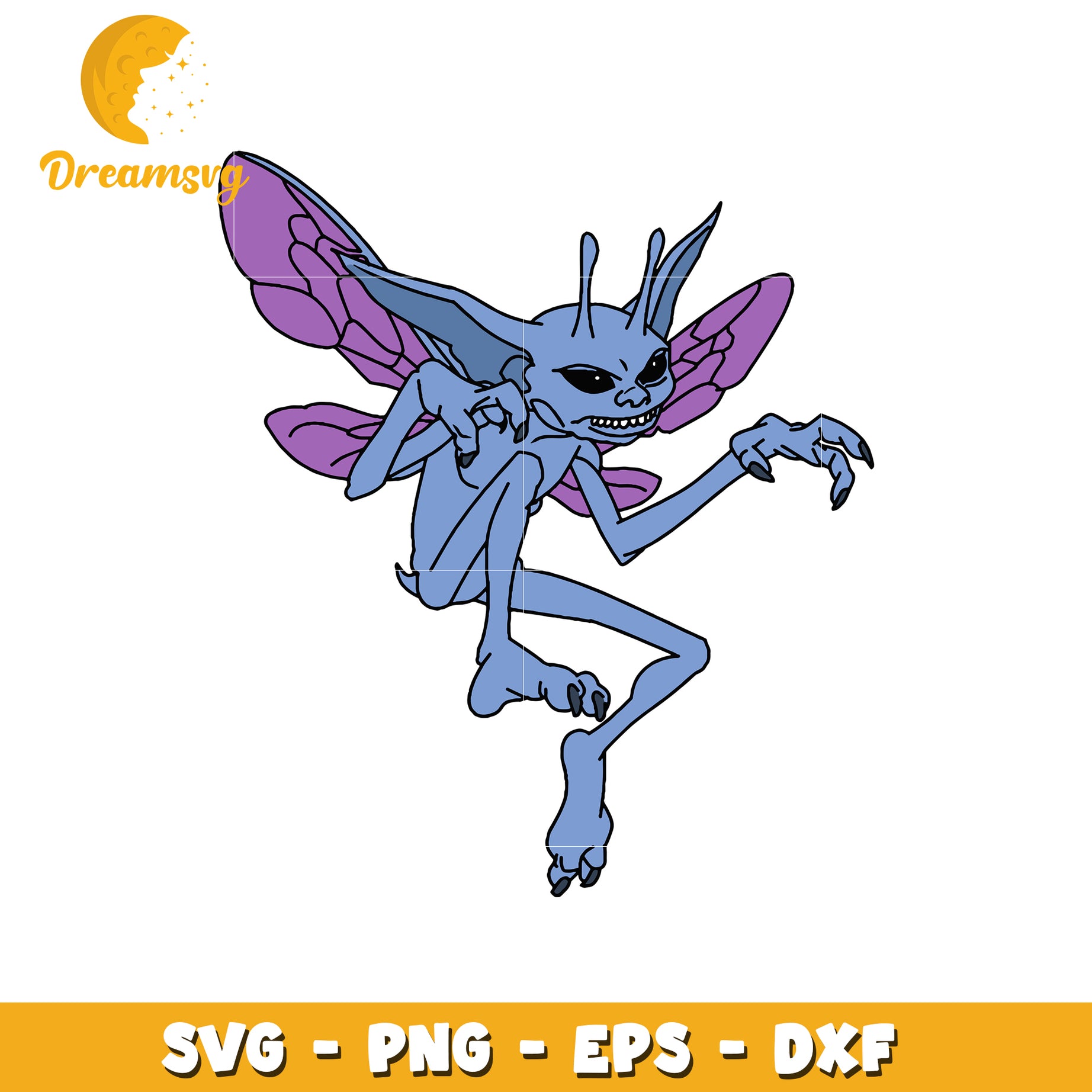 Evil Fairy SVG PNG EPS DXF Files
