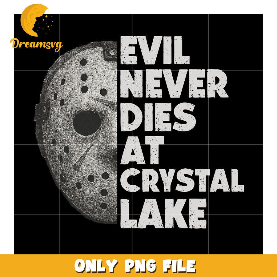 Evil never dies at crystal lake white png, jason voorhees png